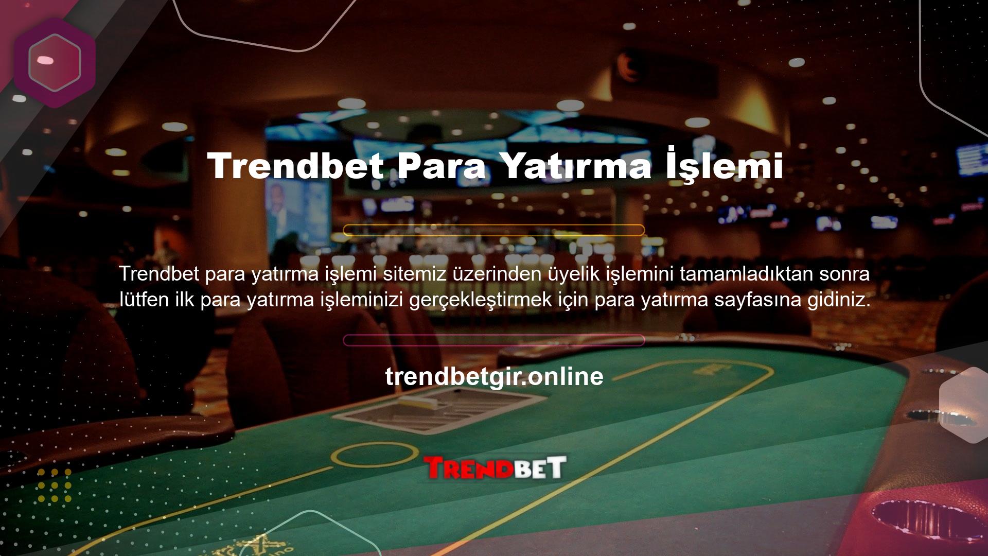 Trendbet yeni adres sayfası tüm yeni üyelere casino oyunlarında kullanabilecekleri muhteşem bir bonus sunuyor