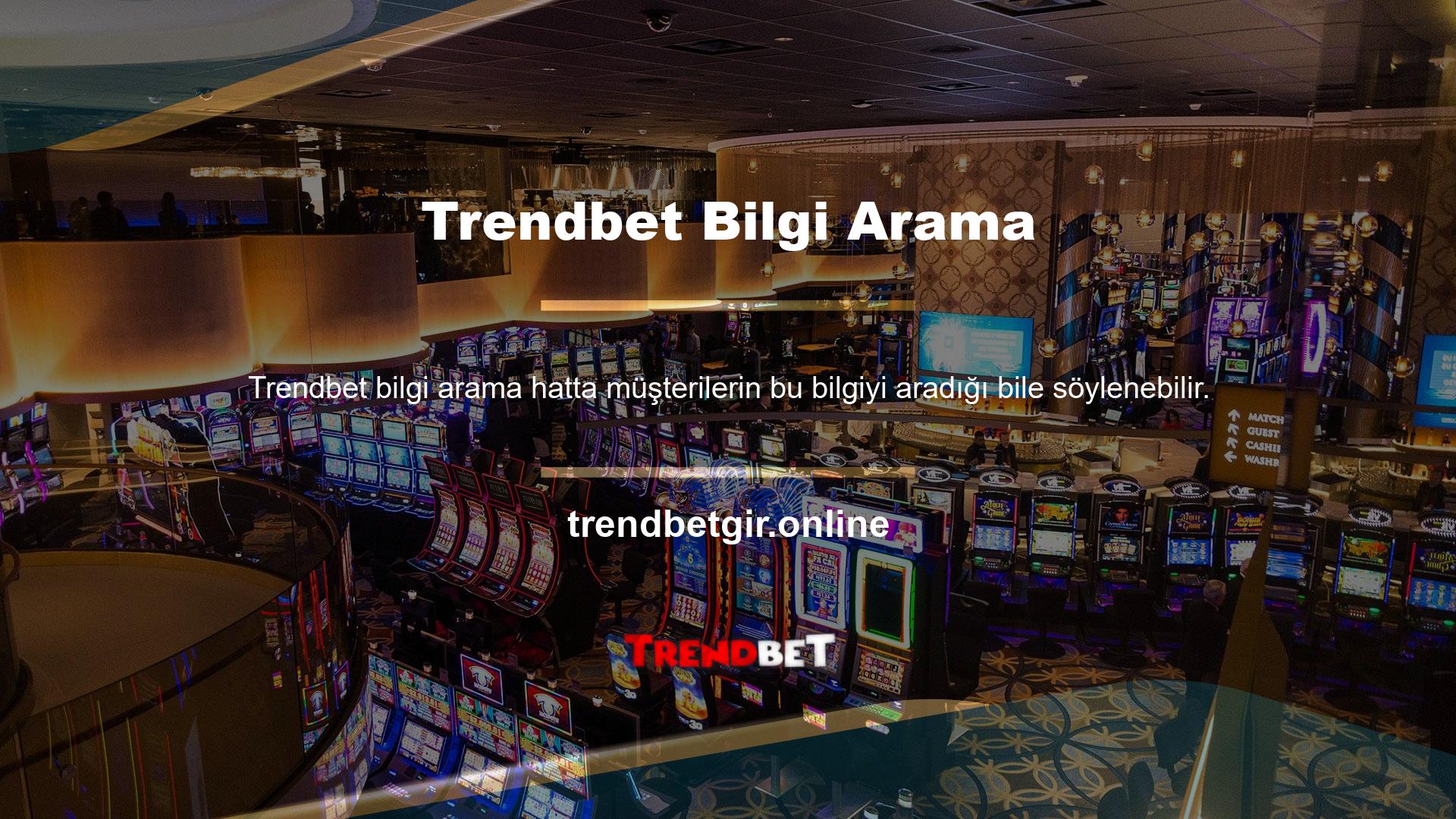 Bahis tutkunlarının erişimi, Trendbet